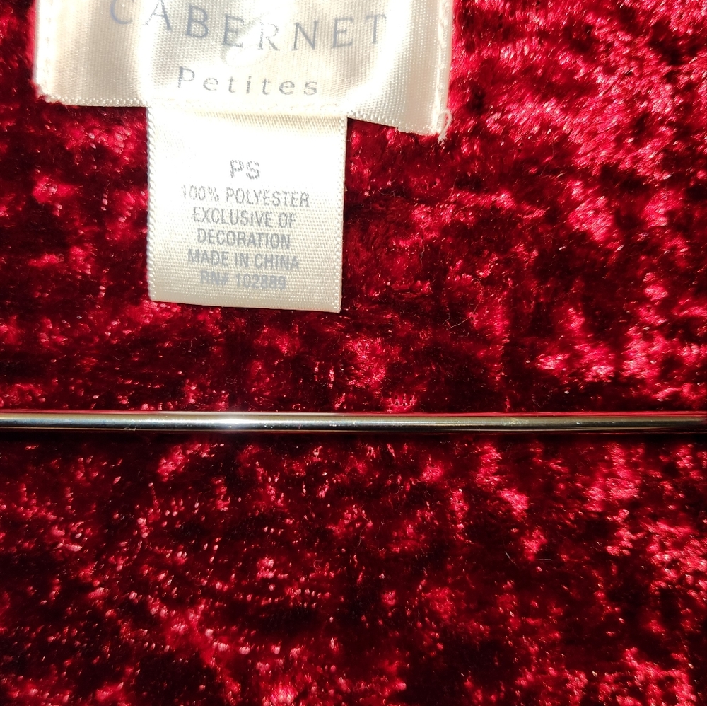 CABERNET Robe, Size PS, Color Red - Picture 3 of 3